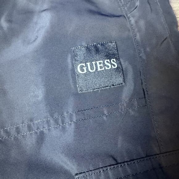 Guess Los Angeles Black Clo Cargo Pants Women Sz Large Zip Cuffs - Picture 2 of 4